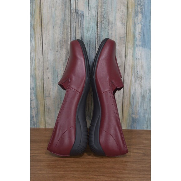 Easy Street Women's Slip-On Shoes Loafers Burgundy Red Comfort Flats Size 12 - Picture 10 of 12